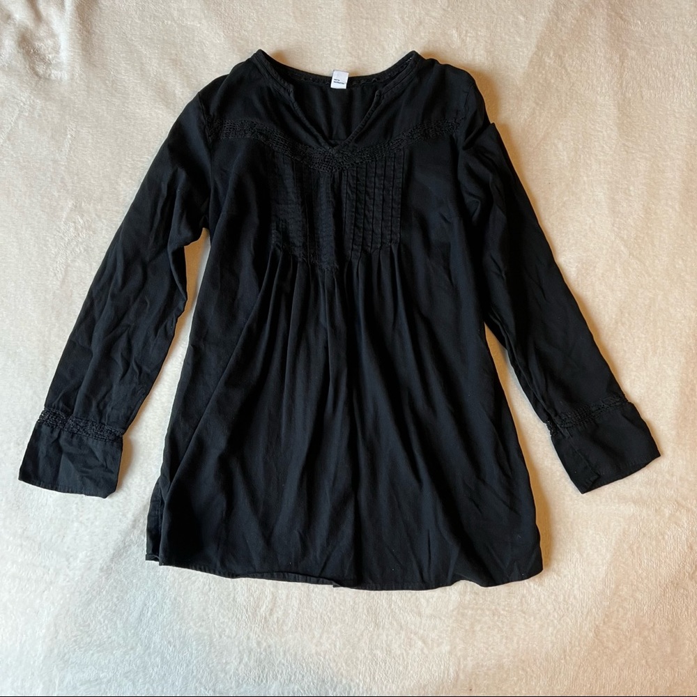 Old Navy Maternity Black Lace Blouse Size Small